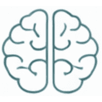 Brain outline icon representing mental health and cognitive wellness.
